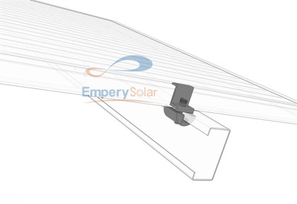 Single-pole Zn-Al-Mg Ground Mounting Structure